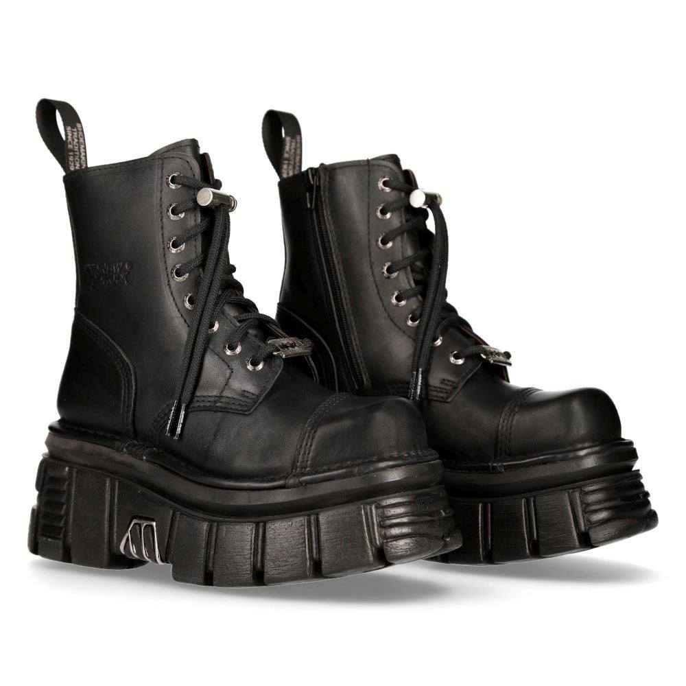 New Rock - MNEWMILI083S21 Schnürstiefel - Schwarz Product image